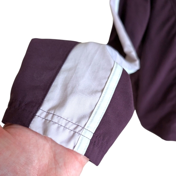 Nike Track Jacket Vintage Full Zip Long Sleeve Athletic Purple Stripe Women's M - Picture 3 of 15